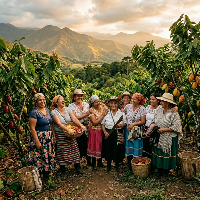 Mujeres campesinas de Megacao en las montañas del Abibe